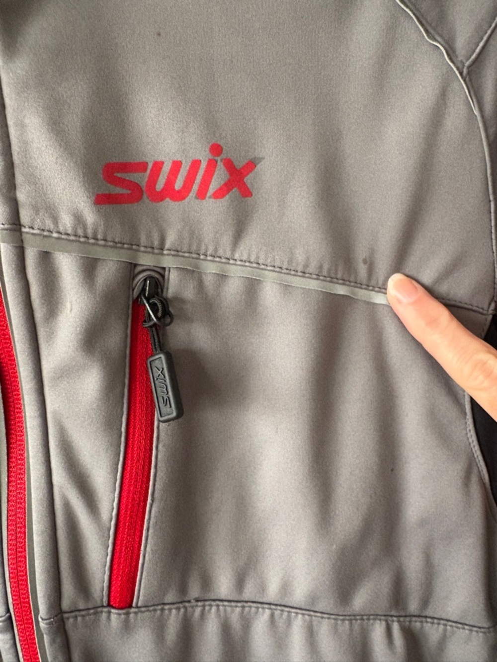 Swix Men's Grey Softshell Training Jacket - Picture 2 of 7